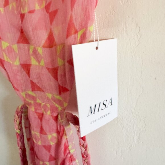 NWT Misa Los Angeles Dalia Cutout Halter Maxi Dress - Picture 6 of 8